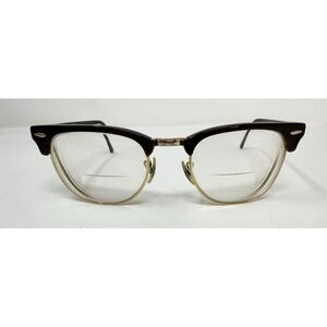 Ray Ban Eyeglasses Frames Only RB 3016 CLUBMASTER W0365, 51-21-145 3N Brown Gold